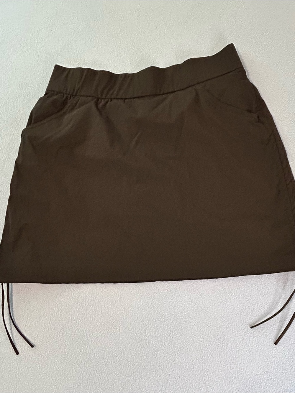 Columbia Sportswear Company Black Drawstring Skort with Smooth Waistband